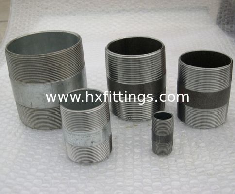 1/2-8carbon steel double thread bread barrel nipple/pipe nipple