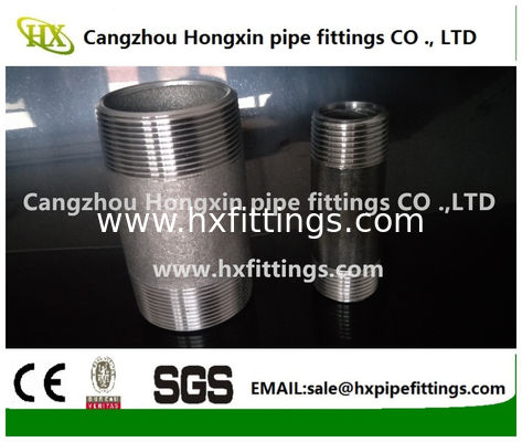 ১/৪-৮ ASTM A106 Gr.B স্টিল পাইপ নিপল, ASME B36.10, NPT থ্রেড প্রান্ত সরবরাহকারী