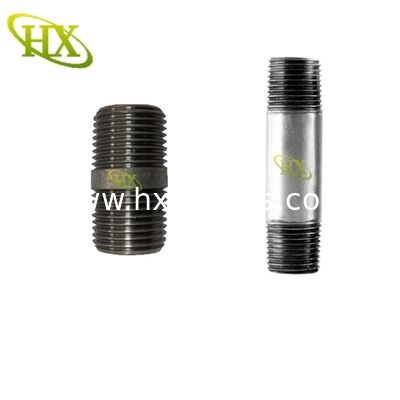 TOE Welded pipe nipple black one side thread barrel nipple   | China Factory -Cangzhou Hongxin সরবরাহকারী