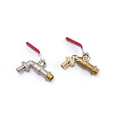 পাইকারি OEM আধুনিক নিকেল ধাতুপট্টাবৃত 1/2 BSP/NPT থ্রেড ওয়াল মাউন্টেড ওয়াশিং মেশিন ব্রাস Bibcock | টেকসই এবং লিক-প্রুফ